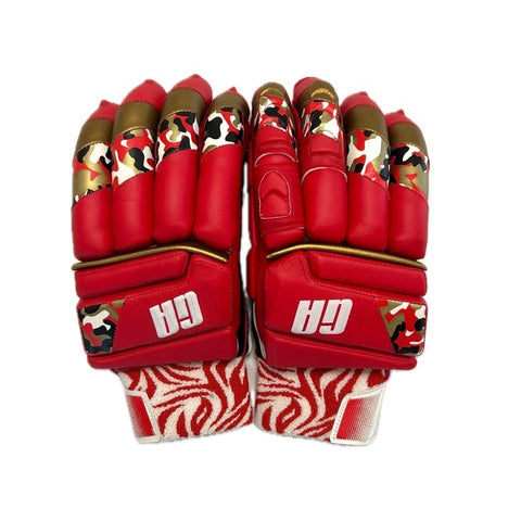 GA Savage Batting Gloves - Red