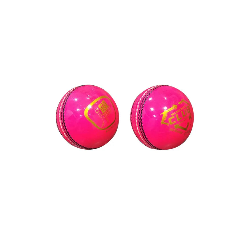 GA Club Cricket Ball 4pcs Leather - Pink